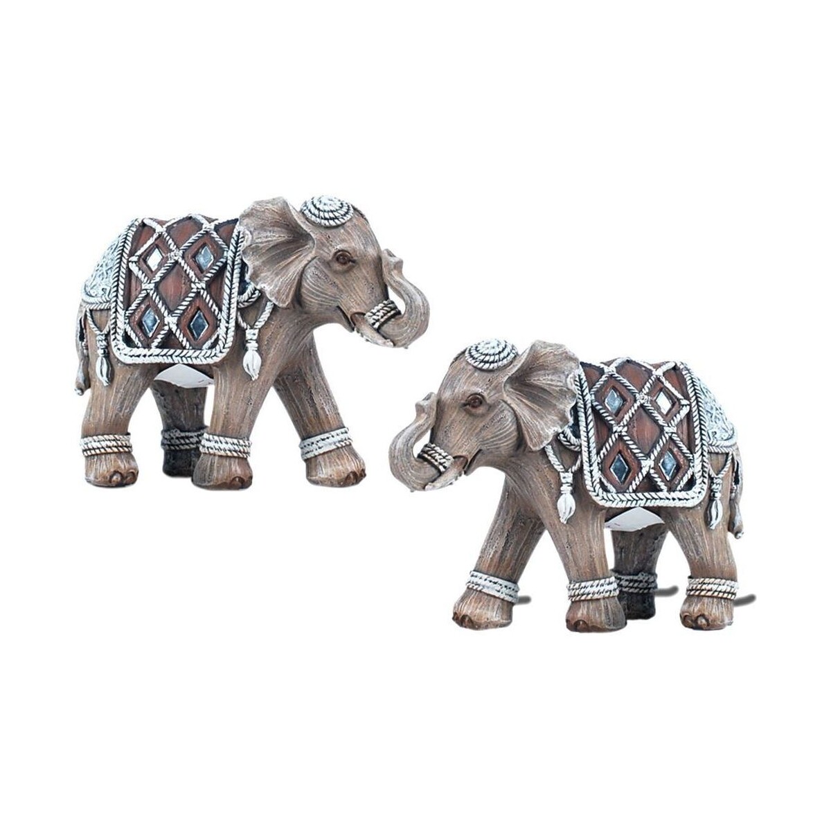 Maison & Déco Statuettes et figurines Signes Grimalt Elephant Set 2 Unités Multicolore