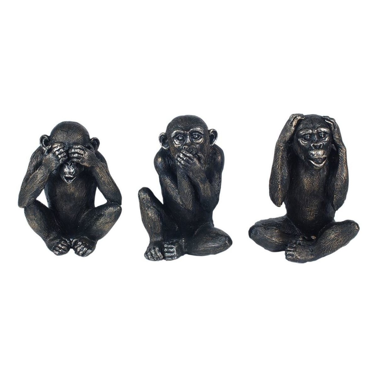 Maison & Déco Statuettes et figurines Signes Grimalt Figure Mono 3 Unités Noir