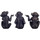 Sécurité du mot de passe Statuettes et figurines Signes Grimalt Figure Mono 3 Unités Noir