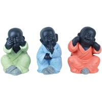 Maison & Déco Statuettes et figurines Signes Grimalt Buddha Set 3 Unités Multicolore