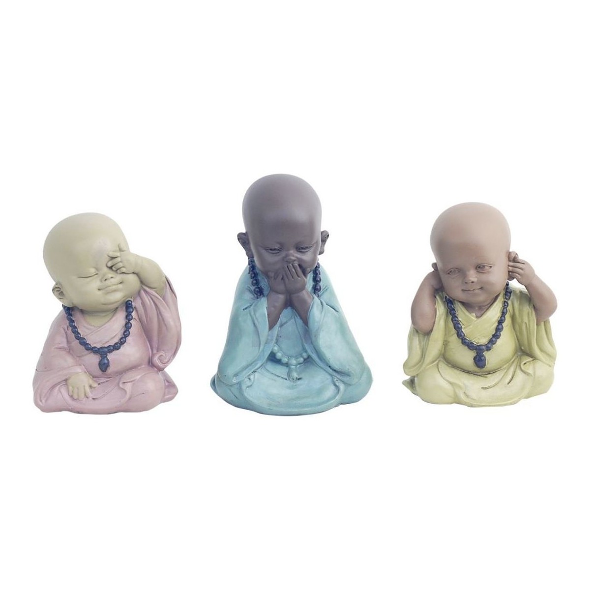 Maison & Déco Statuettes et figurines Signes Grimalt Bouddha 3 Différent Set 3U Multicolore