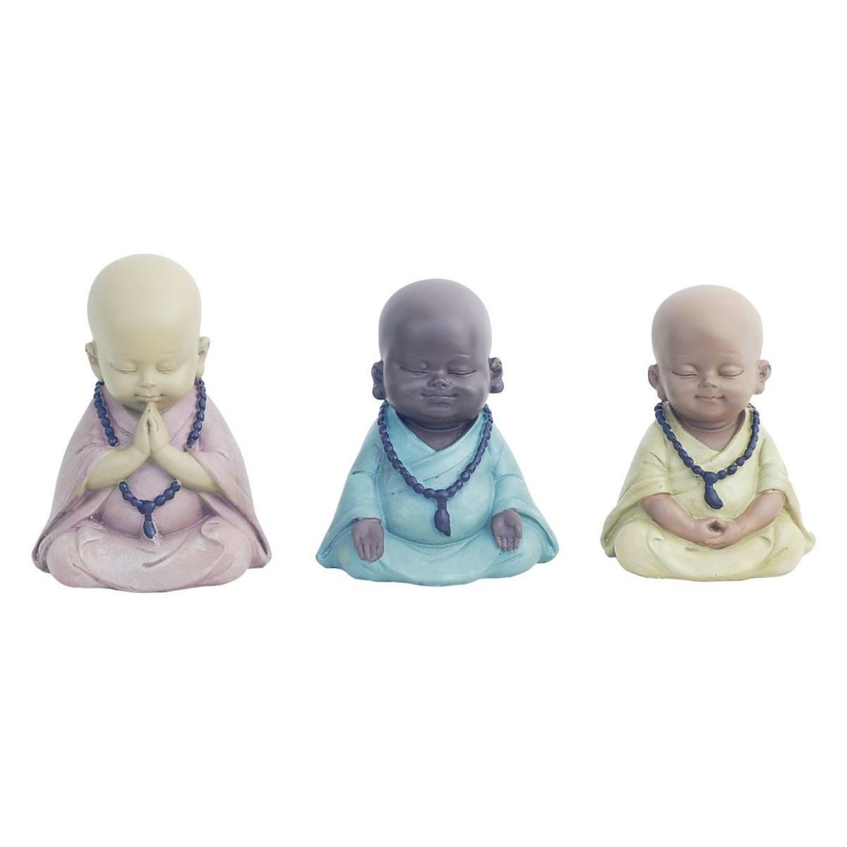 Maison & Déco Statuettes et figurines Signes Grimalt Buddha Set 3 Unités Multicolore
