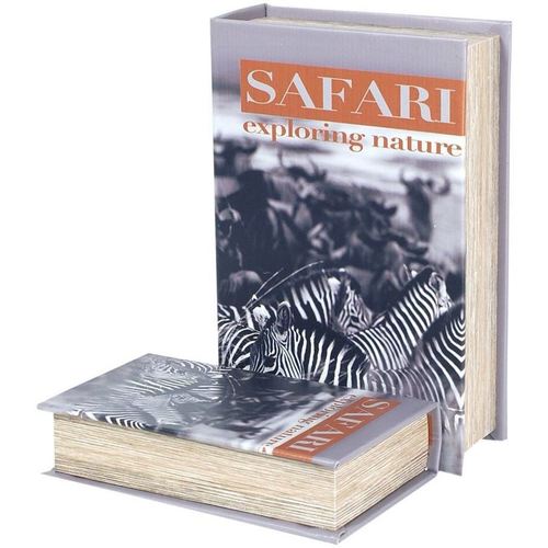 Maison & Déco Paniers / boites et corbeilles Signes Grimalt Livre De Livre Safari Zebra 2U Multicolore