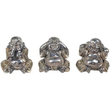 Smart & Joy Statuettes et figurines Signes Grimalt Bouddha 3 Différent Set 3U Plateado
