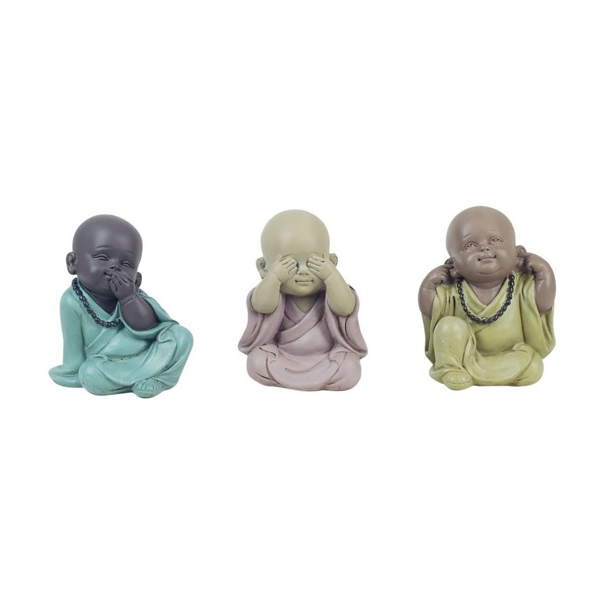Maison & Déco Statuettes et figurines Signes Grimalt Bouddha Ne Voit Pas, Hey, Parle 3U Multicolore