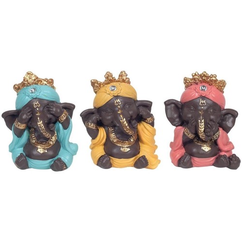 La garantie du prix le plus bas Statuettes et figurines Signes Grimalt Ganesh Je Ne Vois Pas - J'Entends - Je Parle 3U Multicolore