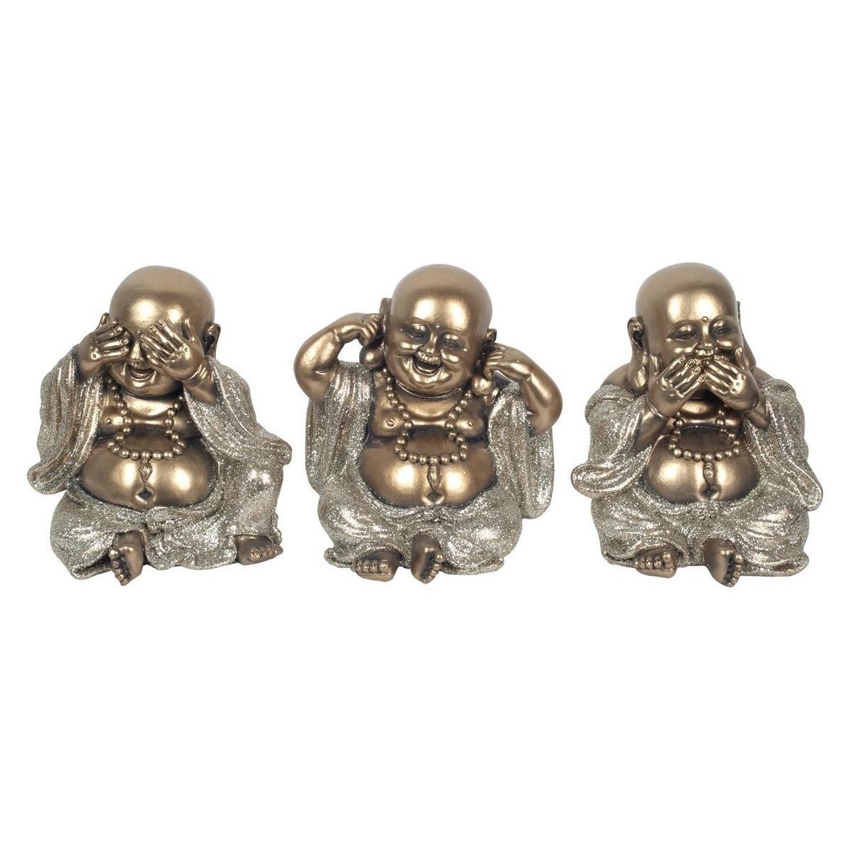 Maison & Déco Statuettes et figurines Signes Grimalt Bouddhas Dorés Set 3 U Doré