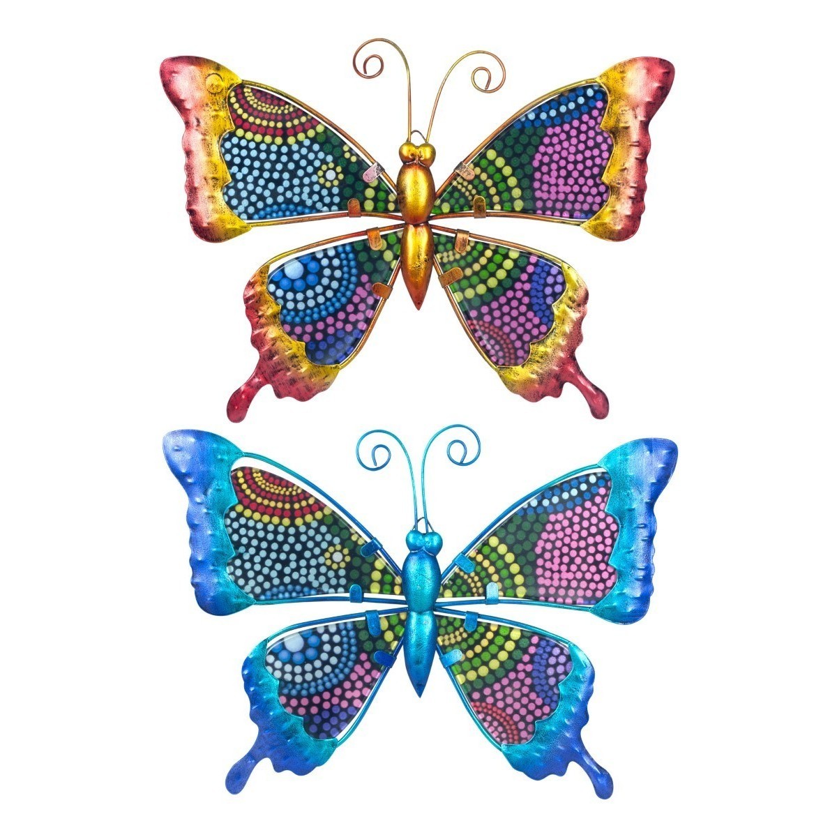 Maison & Déco Statuettes et figurines Signes Grimalt Papillons Set 2 Unités Multicolore