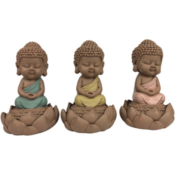 Maison & Déco Statuettes et figurines Signes Grimalt Bouddha Mignon Set 3 Unités Multicolore
