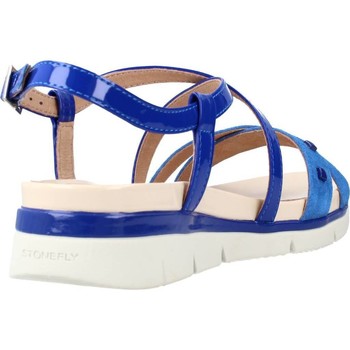 Femme Stonefly ELODY 2 VELOUR Bleu - Chaussures Sandale Femme 65 