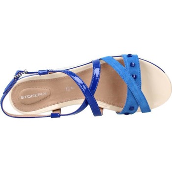 Femme Stonefly ELODY 2 VELOUR Bleu - Chaussures Sandale Femme 65 