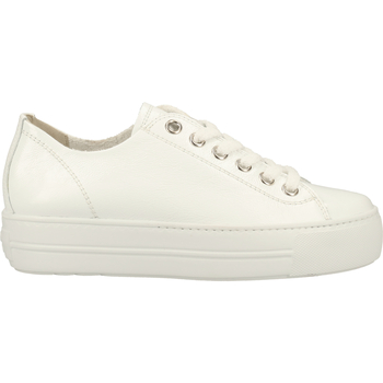 Chaussures Femme Baskets basses Paul Green 4790 Sneaker Lacetto Blanc