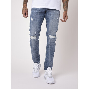 Vêtements Homme Jeans slim Pantoufles / Chaussons Jean TP21029 Bleu