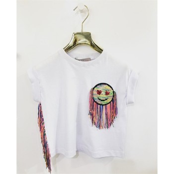 Vêtements Fille T-shirts manches courtes Tiffosi K526 T-shirt Enfant BLANC Blanc