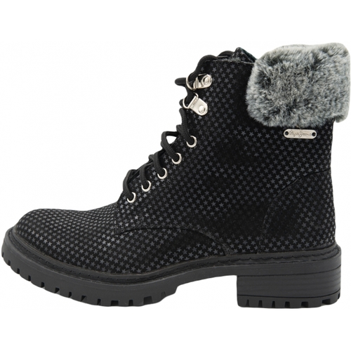 Chaussures Femme Boots Pepe jeans Collie Sky Noir