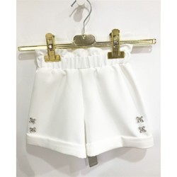 Vêtements Fille Yakka Shorts / Bermudas Tiffosi K504 SHORT Enfant BLANC BLANC