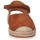 Chaussures Fille Espadrilles Unisa YADIRA 21 KS CUIR Espadrilles Enfant CUIR Marron