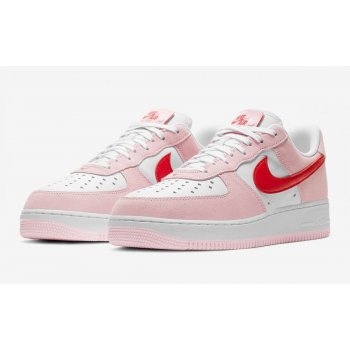 Chaussures Baskets basses Nike Air Force 1 Low Love Letter Tulip Pink/University Red-White