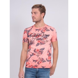 Vêtements T-shirts & Polos Ritchie T-shirt col rond pur coton motifs NALKO Corail
