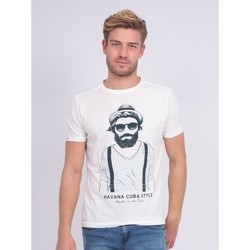 Vêtements T-shirts & Polos Ritchie T-shirt col rond pur coton NALTOX Blanc