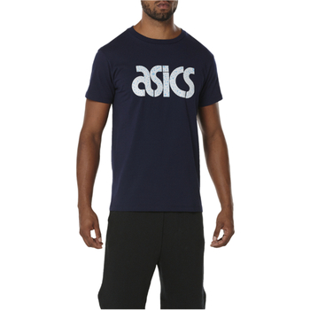 Vêtements Homme T-shirts manches courtes Asics Graphic 2 Tee Bleu marine