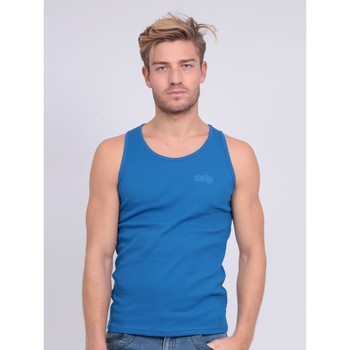 Vêtements Homme Débardeurs / T-shirts sans manche Ritchie Débardeur pur coton organique WILFRIED III Bleu royal