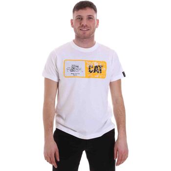 Vêtements Homme T-shirts manches courtes Caterpillar 35CC302 Blanc