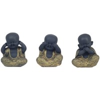 Tapis de bain Statuettes et figurines Signes Grimalt Bouddha Ne Parle Pas By Sigris Voit By Sigris Hey Set 3U Noir