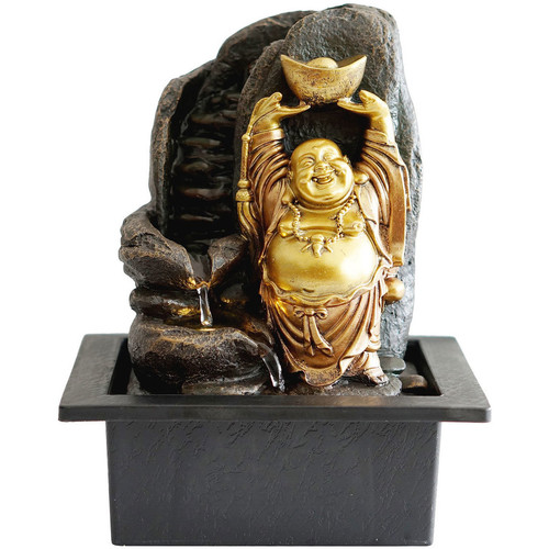 Maison & Déco Statuettes et figurines Signes Grimalt Bonne Fontaine De Bouddha Doré