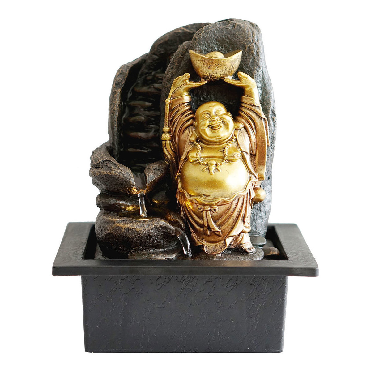 Maison & Déco Statuettes et figurines Signes Grimalt Bonne Fontaine De Bouddha Doré