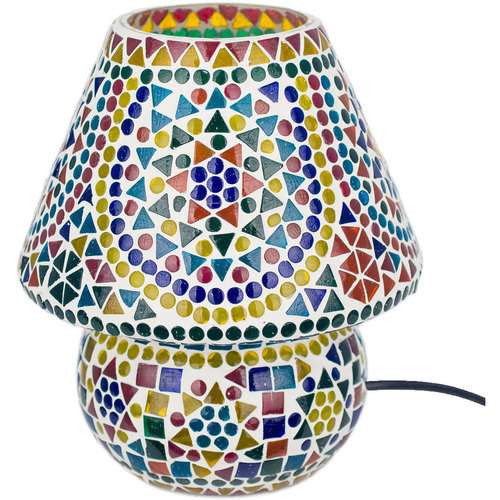 Boîte à Ananas Lampes à poser Signes Grimalt Lampe Mosaïque Multicolore