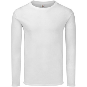 Vêtements Homme Track & Field long sleeves antiviral T-shirt Fruit Of The Loom SS433 Blanc