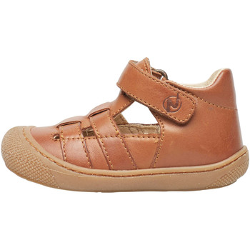 Chaussures Enfant Sandales et Nu-pieds Naturino BEDE-Sandales semi-ouverte en cuir marron