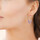 Montres & Bijoux Femme Boucles d'oreilles Brillaxis Créoles  perles couleur améthyste Jaune