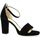 Chaussures Femme Lustres / suspensions et plafonniers Nu pieds cuir velours Noir