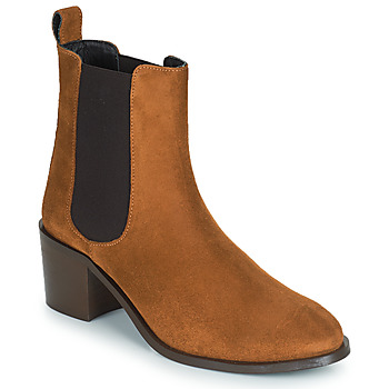 Chaussures Femme Zapatillas Boots JB Martin ADELE CROUTE VELOURS CAMEL