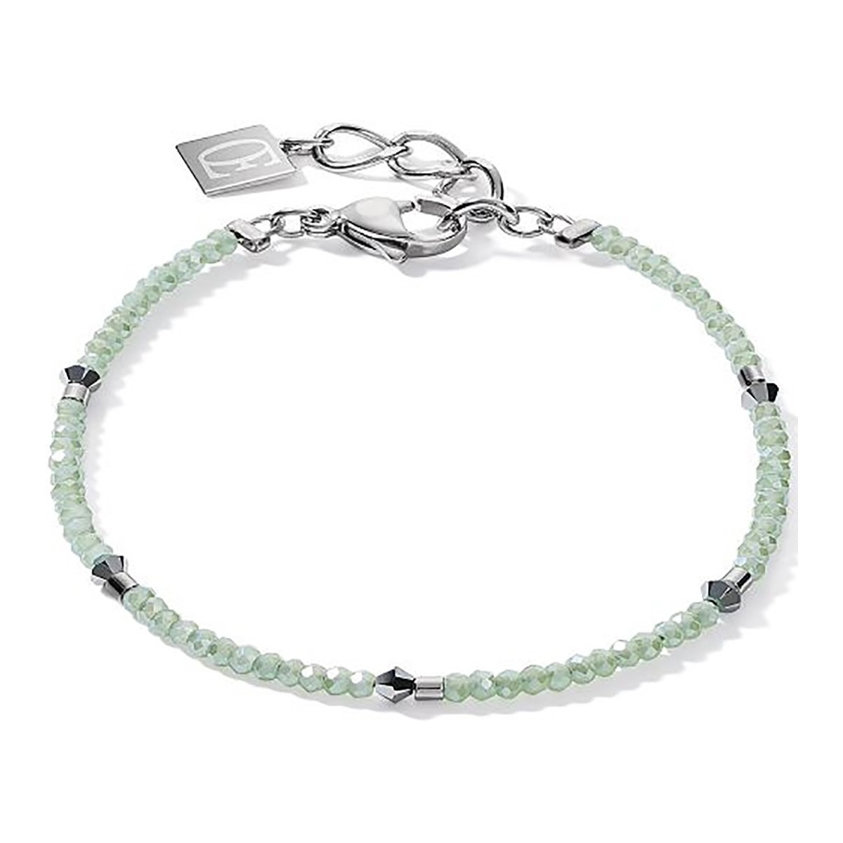 Montres & Bijoux Femme Bracelets Coeur De Lion Bracelet  vert d'eau Blanc