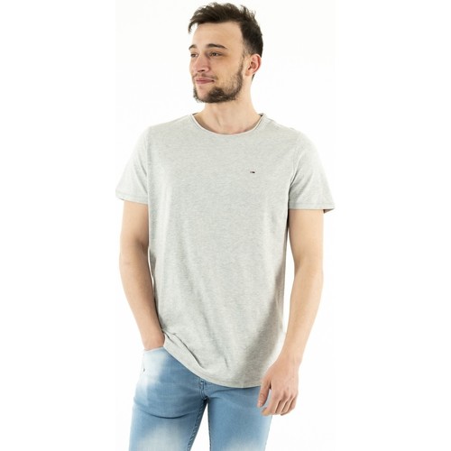 Vêtements Homme T-shirts manches courtes Tommy Jeans dm0dm09586 Gris