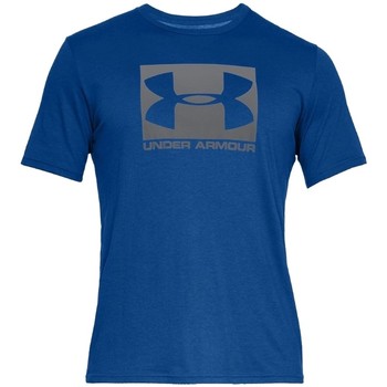 Vêtements Homme T-shirts manches courtes Under Armour Boxed Wovenstyle SS Tee Bleu