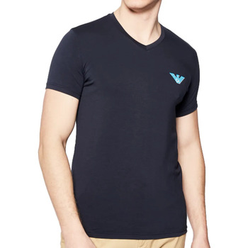 Vêtements Homme T-shirts manches courtes Emporio Armani Eagle logo Bleu
