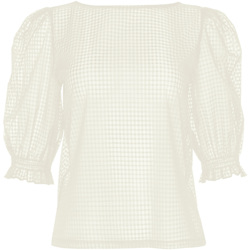 Vêtements Femme Tops / Blouses Lisca Top transparent manches trois quarts Limitless  Cheek Blanc