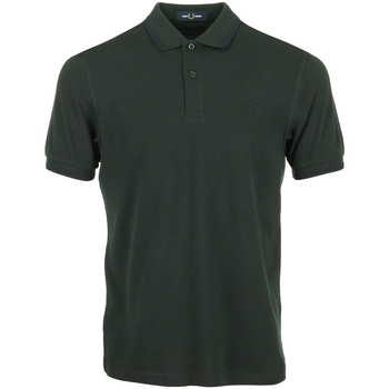 Vêtements Homme Polos manches courtes Fred Perry Twin Tipped Shirt vert