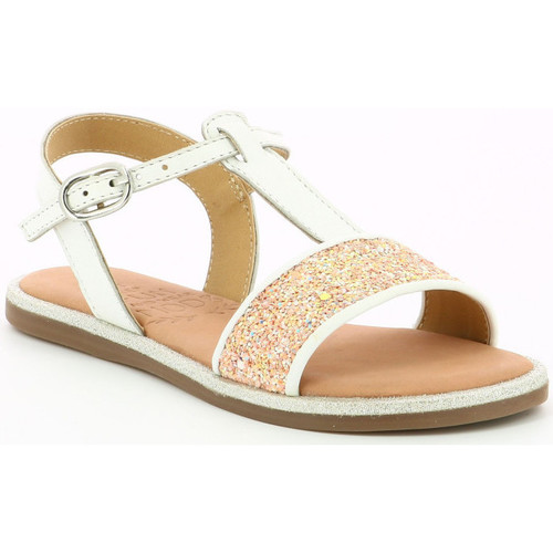 Chaussures Fille The Happy Monk Mod'8 Pailletta Blanc