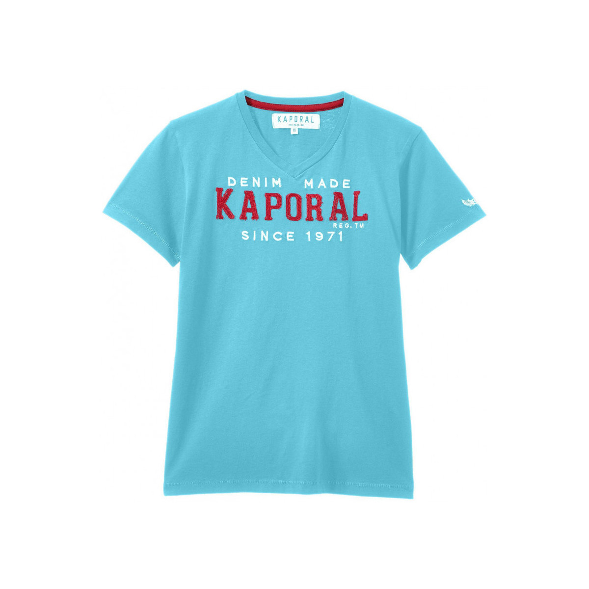 Vêtements Garçon Débardeurs / T-shirts sans manche Kaporal T-Shirt GarÃ§on CLOTA Blue Atoll Bleu