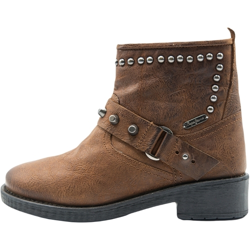 Chaussures Femme Boots Pepe jeans Maddox Ring Marron