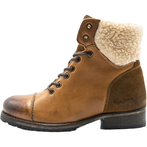 Chaussures Femme Boots Pepe jeans Melting Warm Marron