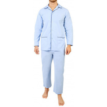 Vêtements Homme Pyjamas / Chemises de nuit Mariner Pyjama long ouvert Bleu ciel