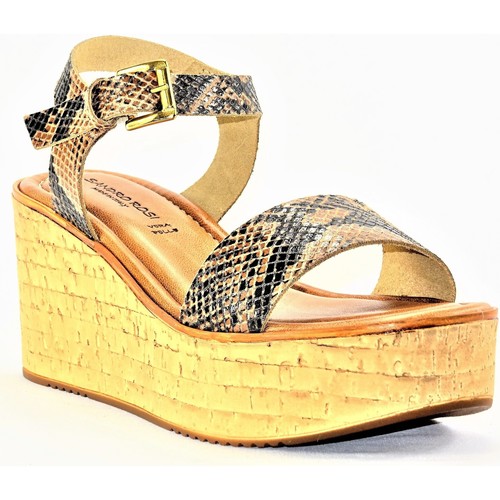 Sandro Rosi DESTOCK30 CAMEL PYTHON - Chaussures Sandale Femme 45,00 €