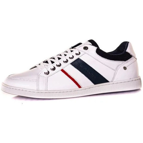 Chaussures Homme Baskets mode Chaussures Redskins IXIA BLANC+MARINE+ROUGE Blanc