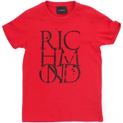 Vêtements Garçon T-shirts manches courtes Richmond Kids RBP21038TS Rouge